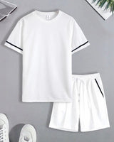 Nexor™-Set mit Kontrastierenden Details und Sportlich-Lässigem Stil in Weiß
