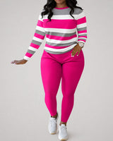 Alice™ Set mit Streifenmuster und formendem Sitz in Rosa