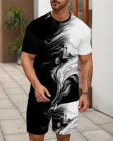 Bali™ Set Mit Exklusiven Prints und Modernem Stil in Abstraktes Muster in Schwarz-Weiß