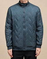 Bergen™ Stepp-Pufferjacke mit flauschigem Sherpa-Futter in Blau