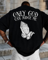 Caleb™ Oversized-T-Shirt mit Auffälligem Print in Schwarz