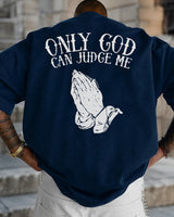 Caleb™ Oversized-T-Shirt mit Auffälligem Print in Dunkelblau