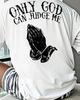 Caleb™ Oversized-T-Shirt mit Auffälligem Print in Weiß