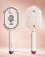 3-in-1 Elektrische Haarbürste – Reduziert Frizz, Glättet und Massiert Ohne Haarbruch in Pink