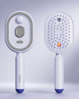 3-in-1 Elektrische Haarbürste – Reduziert Frizz, Glättet und Massiert Ohne Haarbruch in Blau