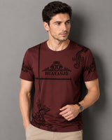 Vittore™ Baumwoll-T-Shirt mit modernem Print / Für einen modernen Look zu jedem Anlass in Rot