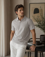 Alden™ Kurzarm-Poloshirt Aus Ultraleichtem Stoff in Grau