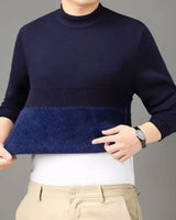 Everest™ Pullover mit hochwertigem Fleecefutter und hohem Kragen / Raffinierte Wärme mit maximalem Komfort, selbst an den kältesten Tagen! in Blau