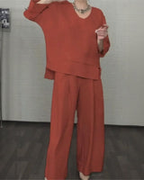 Valenne™ Premium Set aus Baumwoll-Leinen mit modernem Design in Rot