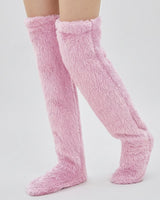 (KAUF 1, ERHALTE 2 GRATIS) Veloura™ Premium Kuschelsocken aus Weichem Plüschstoff in Rosa
