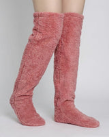 (KAUF 1, ERHALTE 2 GRATIS) Veloura™ Premium Kuschelsocken aus Weichem Plüschstoff in Pink
