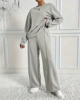 Nobile™ Premium Sweatanzug mit Minimalistischem Design in Hellgrau
