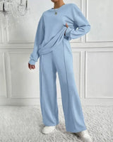Nobile™ Premium Sweatanzug mit Minimalistischem Design in Hellblau