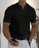 Aureon™-T-Shirt mit Schmaler Passform und Minimalistischem Design in Schwarz