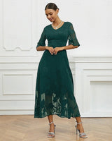 Celira™ Kleid mit Raffiniertem Floral-Design in Grün