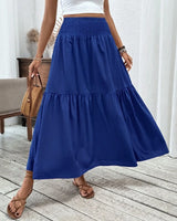 Mireya™-Rock mit Mehrlagigem Aufbau und Weitem Schnitt in Blau