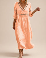 Almare™ Kleid mit Natürlicher Leichtigkeit und Absolutem Komfort in Orange