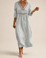 Almare™ Kleid mit Natürlicher Leichtigkeit und Absolutem Komfort in Grau