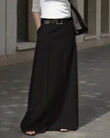 Corenne™ Eleganter Maxirock mit Modernem Design in Schwarz