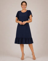 Dallora™ Kleid aus leichtem Jeansstoff mit müheloser Leichtigkeit und zeitlosem Charme in Schwarz