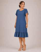 Dallora™ Kleid aus leichtem Jeansstoff mit müheloser Leichtigkeit und zeitlosem Charme in Blau