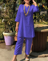 Zyra™ Set mit Klarem Design und Zeitloser Eleganz in Violettblau