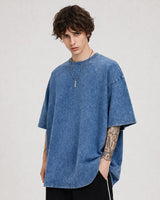 Riven™ Oversized T-Shirt mit Zeitlosem Stil in Blau