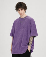 Riven™ Oversized T-Shirt mit Zeitlosem Stil in Lila