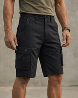 Zaykor™ Cargo Shorts mit Fortschrittlicher Elastizität und Taktischem Stil in Schwarz