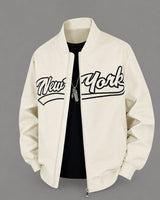 Bronx™ Varsity-Jacke mit Modernem Schnitt in Beige