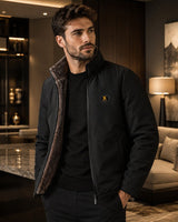 Ironcliff™ Jacke Mit Samtweichem Innenfutter und Premium-Finish in Schwarz