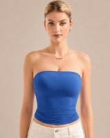 Belisse™ Bandeau-Top mit Figurbetontem Sitz und Premium-Komfort in Blau