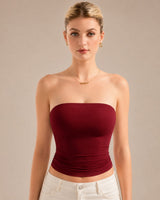 Belisse™ Bandeau-Top mit Figurbetontem Sitz und Premium-Komfort in Rot