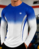 Valen™ Langarmshirt aus Sportgewebe mit UV-Schutz in Blau