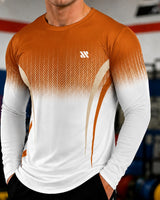 Valen™ Langarmshirt aus Sportgewebe mit UV-Schutz in Orange