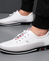 Milan™ Premium-Ledersneaker mit Schnellverschluss-System in Weiß