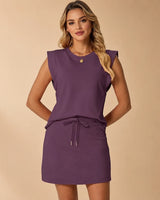 Sophie™ Set Aus Weicher Baumwolle Mit Integriertem Hosenrock / Eleganz Ohne Auf Komfort Zu Verzichten! in Lila