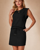 Sophie™ Set Aus Weicher Baumwolle Mit Integriertem Hosenrock / Eleganz Ohne Auf Komfort Zu Verzichten! in Schwarz