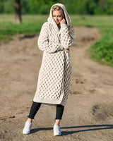 NIKITA - Bequeme strickjacke in Weiß