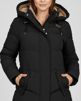 Winterparka Mit Kapuze - Emelie in Schwarz