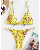 Ocean Chic - Damen Bandeau Bandagen Bikini mit Push-Up in Gelb