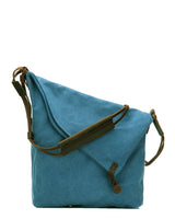 Liraine – Umhängetasche Aus Canvas Und Leder in Blau