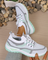 Nerina™ | Orthopädische Leichte Komfort-Sneaker in Weiß-Grün