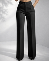 Damen klassische High Waist Hose in Schwarz