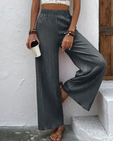 Damen Relax Hose mit elastischem Bund in Grau