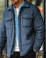 XANDER - Winterjacke im Vintage-Stil in Blau