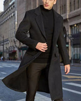 Warme, wasserdichte Winterjacke für Männer in Schwarz