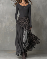 Mirelyss – Stilvolles, lässiges Maxikleid in Grau