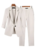 Zweiteiliges Blazer-Set - Sophie in Beige