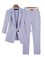 Zweiteiliges Blazer-Set - Sophie in Lila